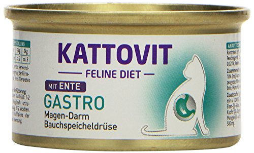 Kattovit Katzenfutter Gastro Ente 85 g, 24er Pack (24 x 85 g) von Kattovit