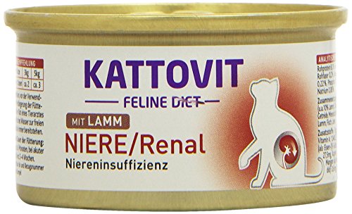 Kattovit Katzenfutter Low Protein Lamm 85 g, 24er Pack (24 x 85 g) von Kattovit