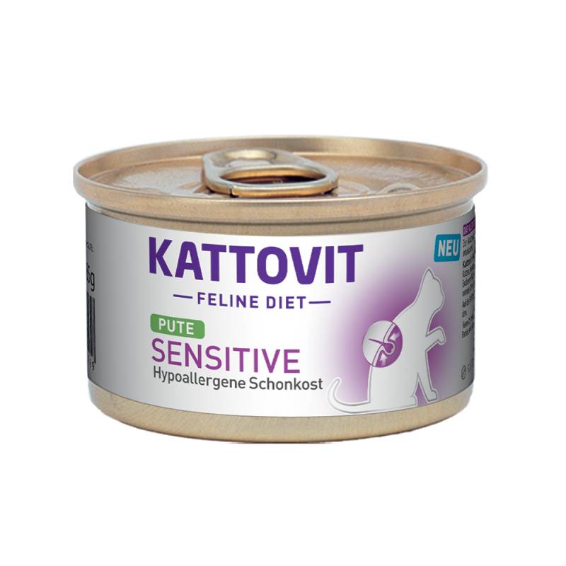 Kattovit Sensitive 85 g - Pute (6 x 85 g) von Kattovit