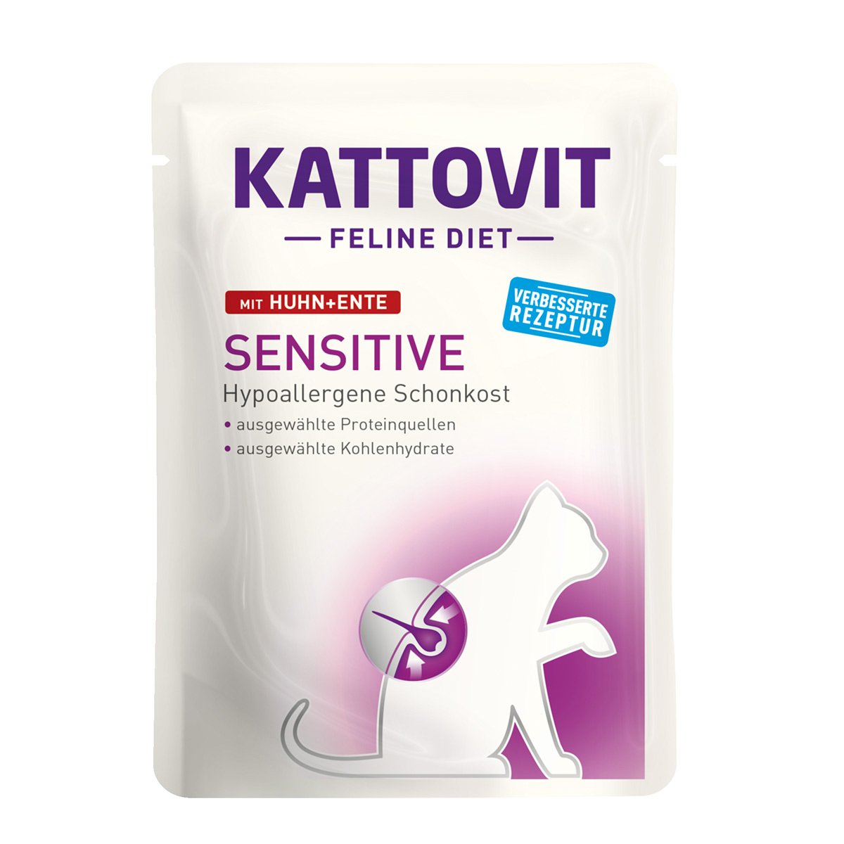 Kattovit Sensitive Huhn + Ente 24x85g von Kattovit