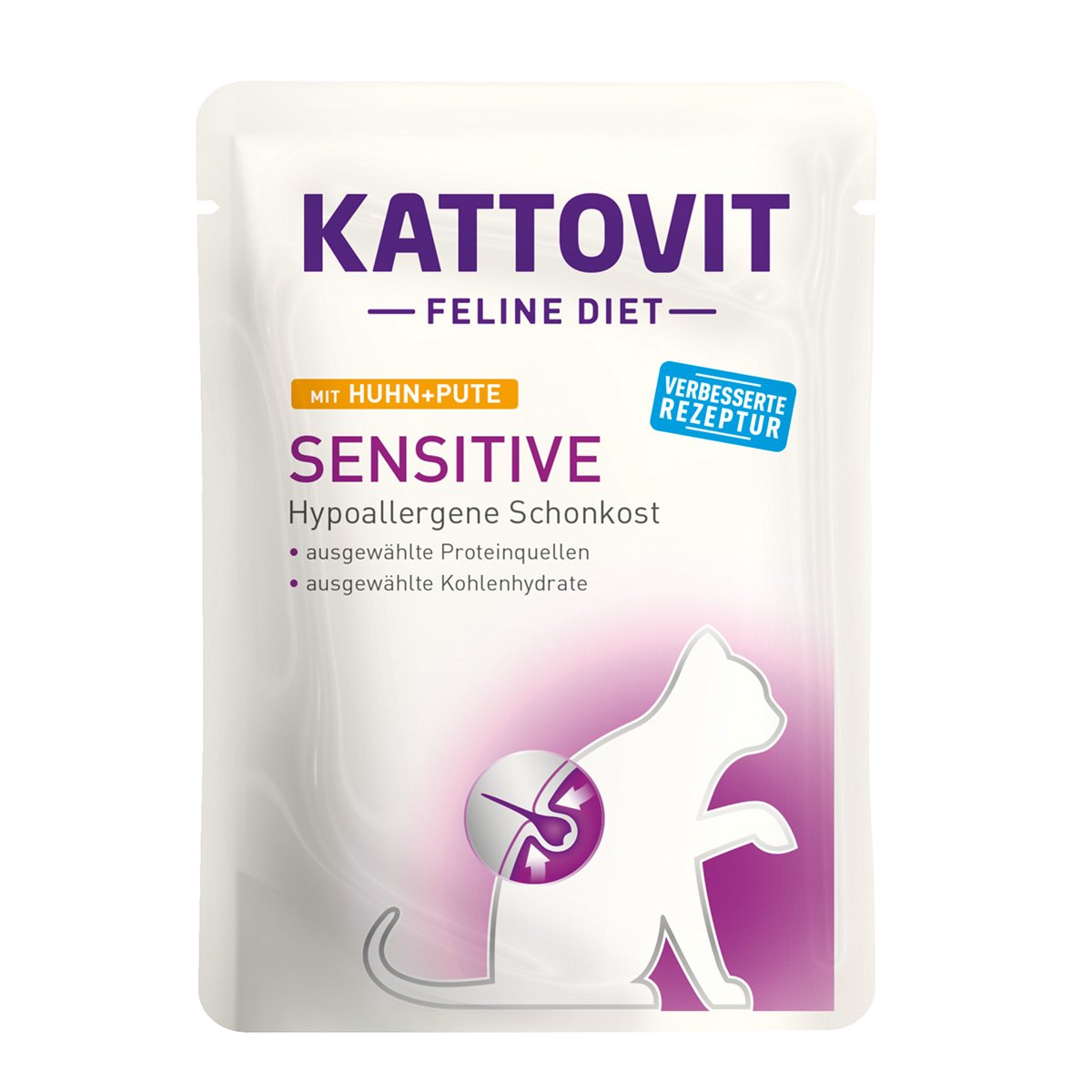 Kattovit Sensitive Huhn + Pute 24x85g von Kattovit