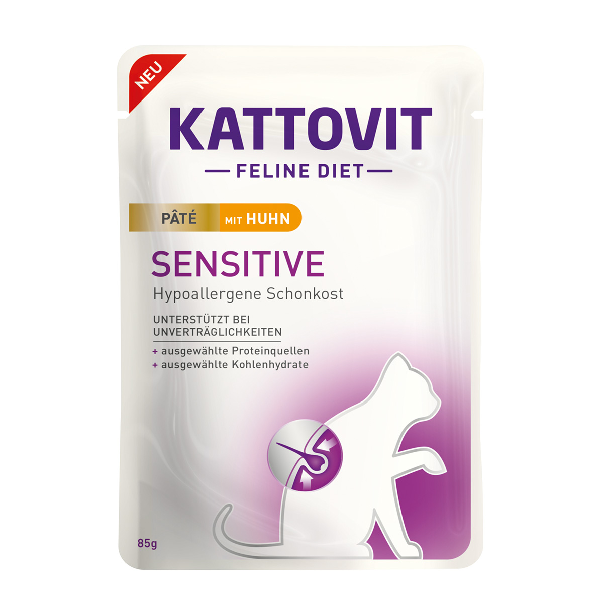 Kattovit Sensitive Paté mit Huhn 10x85g Kattovit Sensitive Paté mit Huhn 10x85g von Kattovit