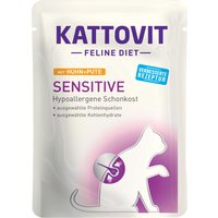 Kattovit Sensitive Pouch 24 x 85 g - Huhn & Pute von Kattovit