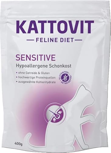Kattovit - Sensitive - Trockenfutter für Sensible Katzen - 1 x 400 g von Kattovit