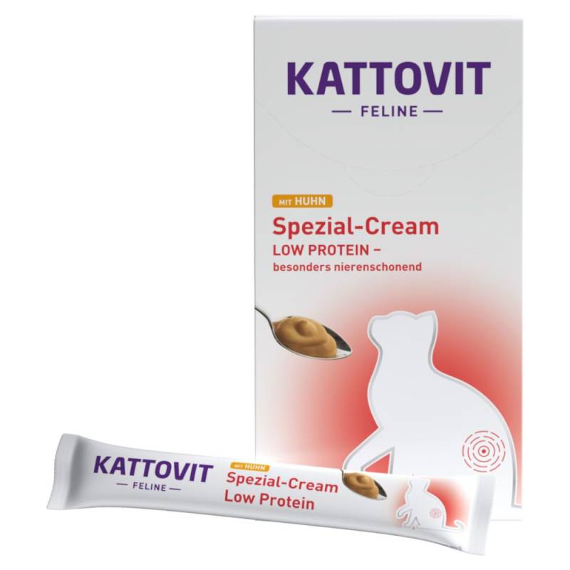 Kattovit Spezial-Cream Low Protein - Sparpaket: Huhn (24 x 15 g) von Kattovit