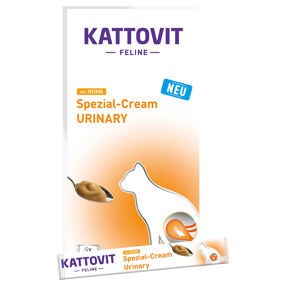 Kattovit Spezial-Cream Urinary mit Huhn - 6 x 15 g von Kattovit