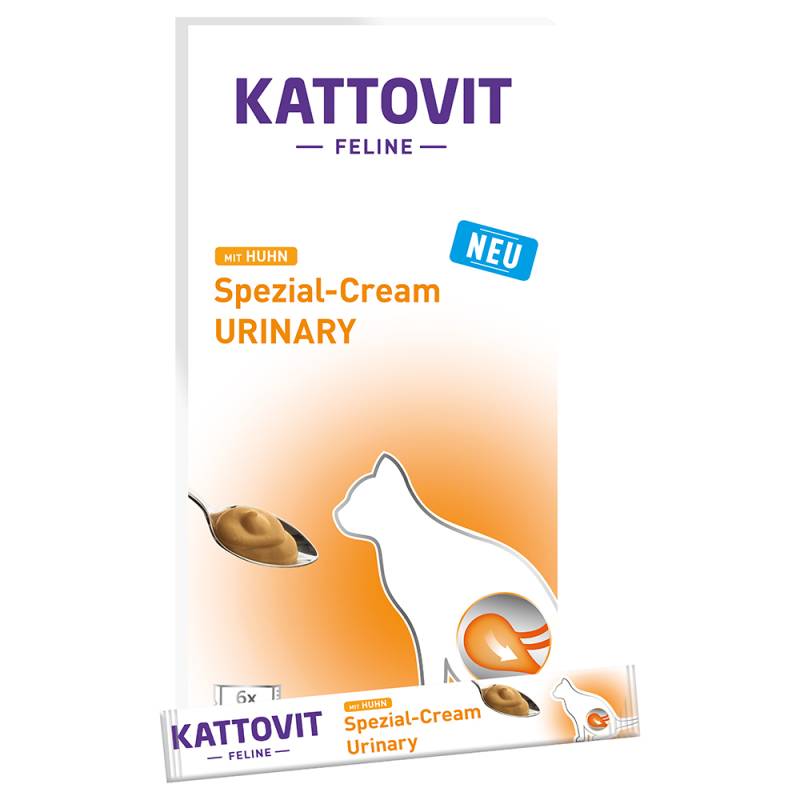 Kattovit Spezial-Cream Urinary mit Huhn - 6 x 15 g von Kattovit