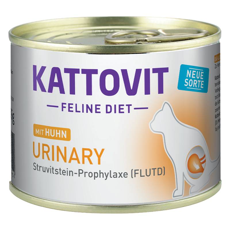Kattovit Urinary Dose 185 g - Sparpaket: Huhn (12 x 185 g) von Kattovit