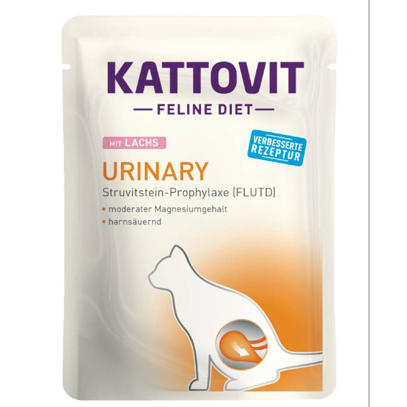 Kattovit Urinary Pouch 24 x 85 g - Lachs von Kattovit