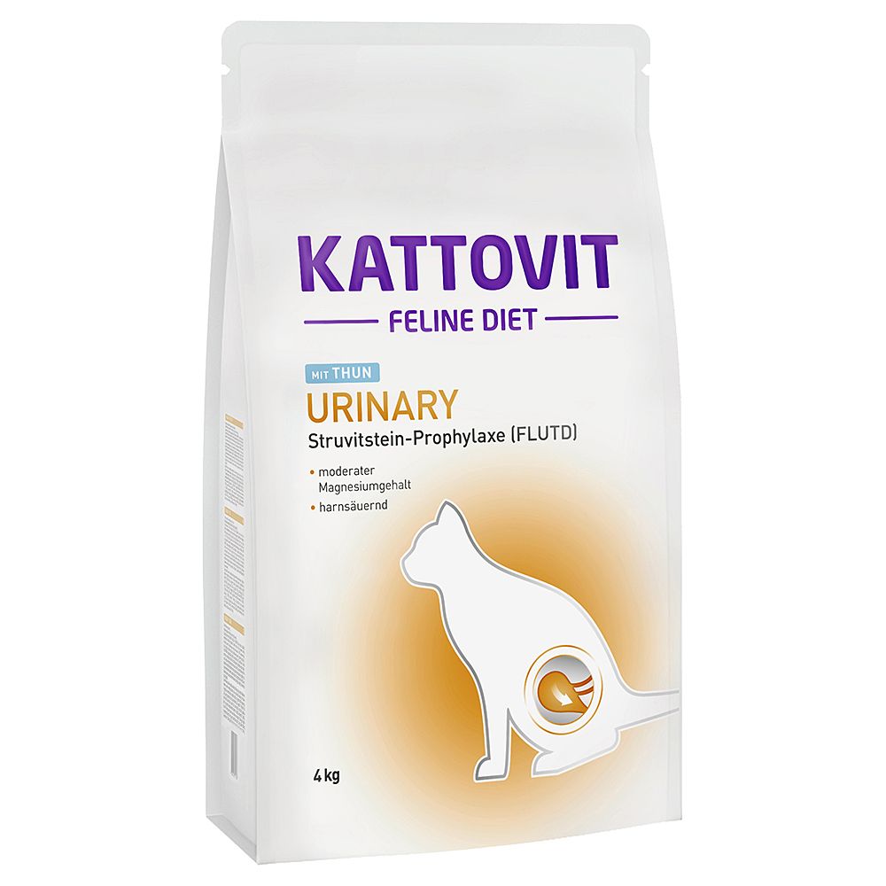 Kattovit Urinary mit Thunfisch - Sparpaket: 2 x 4 kg von Kattovit