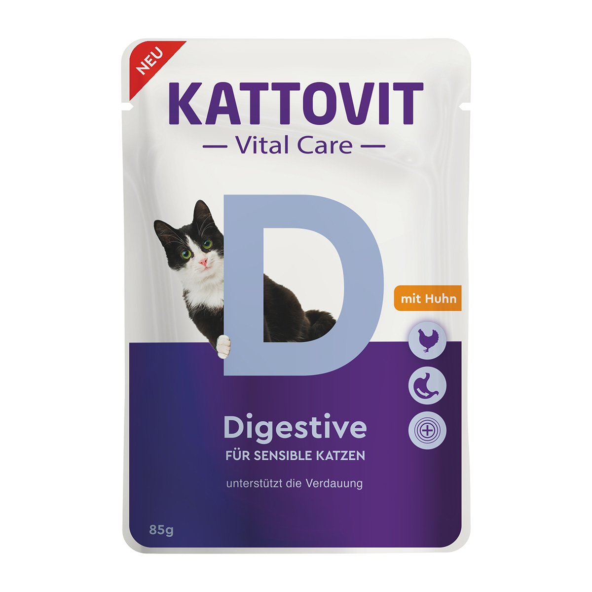 Kattovit Vital Care Digestive Pouches 24x85g Kattovit Vital Care Digestive Pouches 24x85g von Kattovit