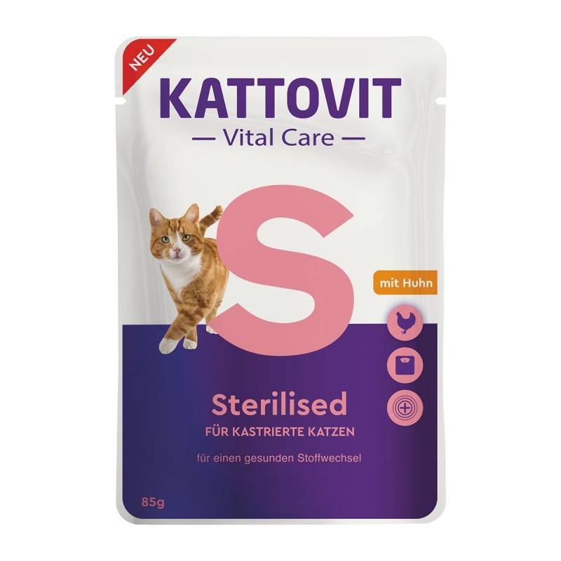 Kattovit Vital Care Sterilised Pouches 12x85g von Kattovit