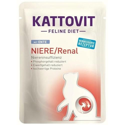 Katzenfutter Kattovit Niere/Renal Duck 85g - Marke: Kattovit - EAN: 4000158772244 Katzenfutter Kattovit Niere/Renal Duck 85g - Marke: Kattovit - EAN: 4000158772244 von Kattovit