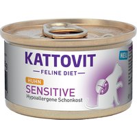 Sparpaket Kattovit Dose 48 x 85 g - Sensitive Huhn von Kattovit