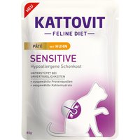 Sparpaket Kattovit Paté 30 x 85 g - Sensitive mit Huhn von Kattovit