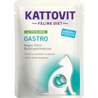 Sparpaket Kattovit Pouches 48 x 85 g - Gastro Pute & Reis von Kattovit