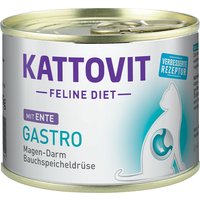 Sparpaket Kattovit Spezialdiät 24 x 185 g - Gastro Ente (24 x 185 g) von Kattovit