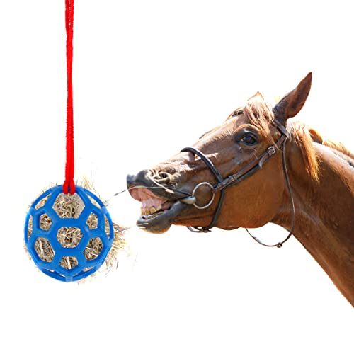Leckerli-Bälle für Pferde Futterspielball Horse Treat Ball Pferd Pferdespielzeug zum Aufhängen Für Die Pferde Heu-Futterstation Ball-Spielzeug Pferd Stressabbau Behandeln Ball Heu Feeder Spielzeug von Katutude