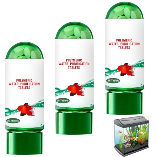 Katyjun 3 Flaschen wasseraufbereiter Aquarium, wasserreinigungstabletten Leistungsstarke, Water Purification Tablets Aqua Safe von Katyjun