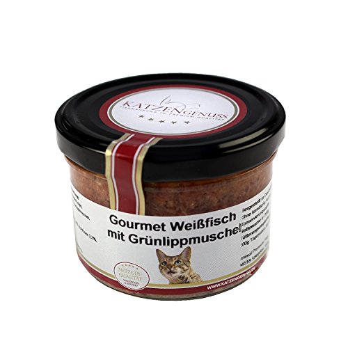 Katzengenuss Gourmet Weißfisch mit Grünlippmuschel von Katzengenuss