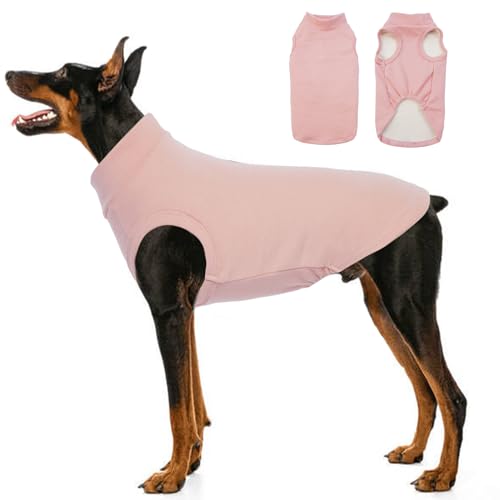 Katzinst Hundepullover Fleece Weste Dehnbares und Warmes Sweatshirt Hunde T-Shirt Hundepulli für Mittelgroße Hunde Pullover für Französische Bulldoggen Border-Collie Pitbulls Rosa 2XL Katzinst Hundepullover Fleece Weste Dehnbares und Warmes Sweatshirt Hunde T-Shirt Hundepulli für Mittelgroße Hunde Pullover für Französische Bulldoggen Border-Collie Pitbulls Rosa 2XL von Katzinst