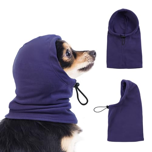 Katzinst Hunde-Schlauchschal für Den Hals und Ohrenwärmer für Hunde, Ohrenschützer, Angstlinderung und Beruhigung von Hundeohren, Warmer Winter-Haustier-Schlauchschal, Reduziert Lärm,Lila,S Katzinst Hunde-Schlauchschal für Den Hals und Ohrenwärmer für Hunde, Ohrenschützer, Angstlinderung und Beruhigung von Hundeohren, Warmer Winter-Haustier-Schlauchschal, Reduziert Lärm,Lila,S von Katzinst