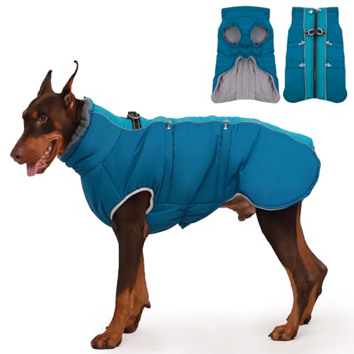 Katzinst Hunde Wintermantel, Ärmellose Wasserbeständig Hundejacke Reflektierend Hundejacke mit Bauchschutz Hundebekleidung Outfit Hundemantel für Grosse Hunde, Labrador, 3XL Katzinst Hunde Wintermantel, Ärmellose Wasserbeständig Hundejacke Reflektierend Hundejacke mit Bauchschutz Hundebekleidung Outfit Hundemantel für Grosse Hunde, Labrador, 3XL von Katzinst