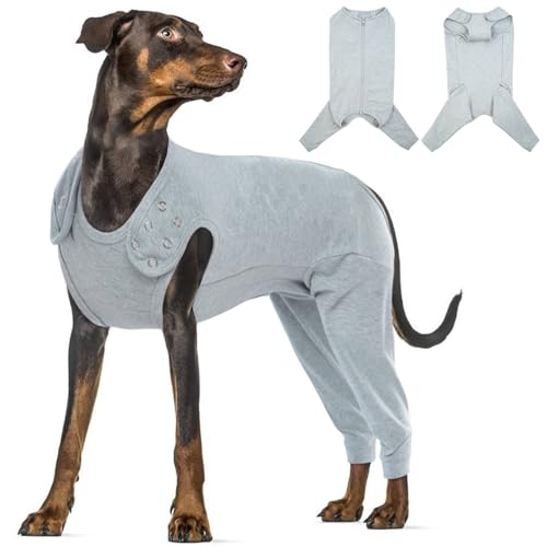 Katzinst Hundebody Nach Op, Hundebody mit Beinen mit Reißverschluss Hinten, Hundebody Nach Kastration Rüde für Haarausfall, Anti-Lecken, Wundschutz, Op Body Hund,SHUHOUFU,Grau,3XL Katzinst Hundebody Nach Op, Hundebody mit Beinen mit Reißverschluss Hinten, Hundebody Nach Kastration Rüde für Haarausfall, Anti-Lecken, Wundschutz, Op Body Hund,SHUHOUFU,Grau,3XL von Katzinst