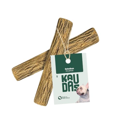 KAUDAS Sekelbos Kaustange „Südafrika“ – 4 x S Kauholz Hund (10-15 cm) für natürliche Zahnpflege & Beschäftigung, splitterfreie & extra Harte Hunde Kaustange – ohne Zusätze, nachhaltig geerntet von Kaudas