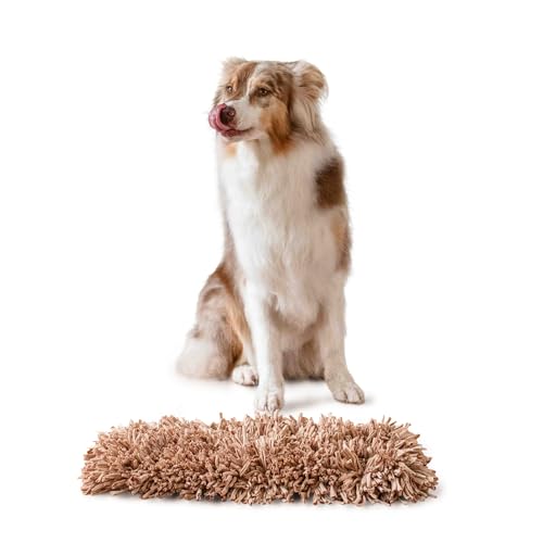 KAUFFI Schnüffelteppich für Hunde. Extrem widerstandsfähiges Intelligenzspielzeug fördert das Riechen und den Stressabbau. Hundespielzeug und Schnüffelmatte für große, kleine Hunde von Kauffi