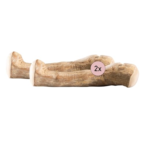 Kauies Kaffeeholz für Hunde - Hundespielzeug 100% natürlich, vegan, koffeinfrei & kalorienfrei, schadstoffgeprüft, langlebiges Kauholz für Hunde bis 20 kg, Größe M (2er Pack) von Kauies