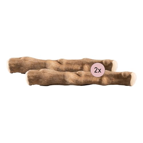 Kauies Kaffeeholz für Hunde - Hundespielzeug 100% natürlich, vegan, koffeinfrei & kalorienfrei, schadstoffgeprüft, langlebiges Kauholz für Hunde bis 6 kg, Größe XS (2er Pack) von Kauies