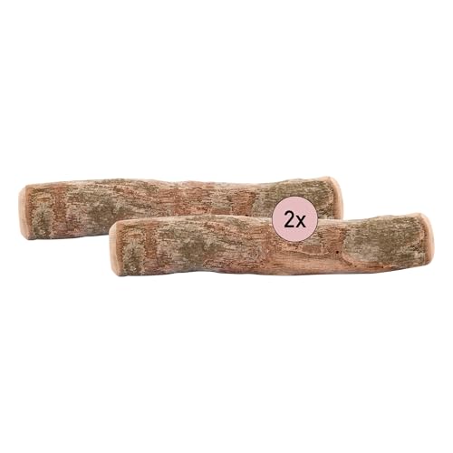 Kauies Olivenholz Kauknochen für deinen Hund - 100% natürlich, vegan & kalorienfrei - langelebiges Hunde-Spielzeug aus schadstoffgeprüftem Holz, Made in Germany, Größe L bis 30 kg (2er Pack) von Kauies