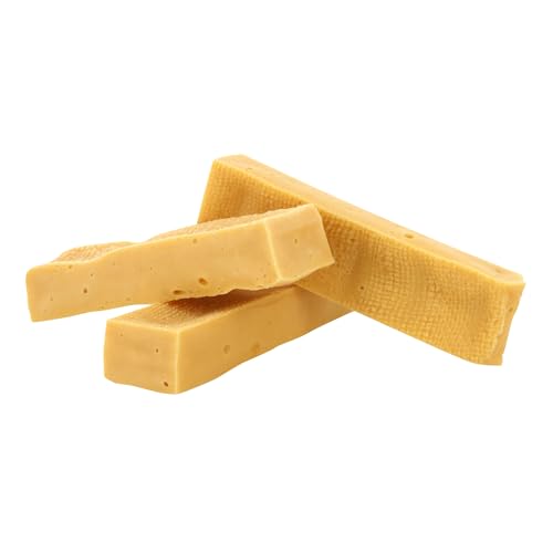 Kauies luftiger Kaukäse - 100% natürliche Käsestange für Hunde aus Kuhmilch, proteinreich, laktosefrei, glutenfrei, ideal für Welpen & Senioren, Made in Germany, Größe L (3 x 100g) bis 15kg von Kauies