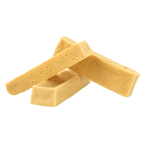 Kauies luftiger Kaukäse - 100% natürliche Käsestange für Hunde aus Kuhmilch, proteinreich, laktosefrei, glutenfrei, ideal für Welpen & Senioren, Made in Germany, Größe M (3 x 75g) bis 20kg von Kauies
