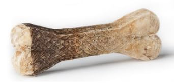 Kaureks Natur Hundeleckerlies, Gefüllter Kauknochen mit Lachs 12cm 6 STK. von Kaureks Natur Hundeleckerlies