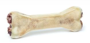 Kaureks Natur Hundeleckerlies, Gefüllter Kauknochen mit Ochsenziemer 12cm 6 STK. von Kaureks Natur Hundeleckerlies