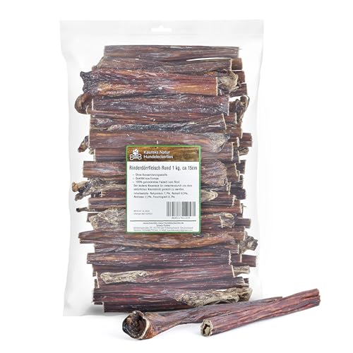 Kaureks Natur Hundeleckerlies, Rinderdörrfleisch Rund 1 kg, ca. 15 cm Schlund, Welpensticks, Kausnack, Hundefutter, Kauartikel, Hundeleckerlies Kaureks Natur Hundeleckerlies, Rinderdörrfleisch Rund 1 kg, ca. 15 cm Schlund, Welpensticks, Kausnack, Hundefutter, Kauartikel, Hundeleckerlies von Kaureks Natur Hundeleckerlies