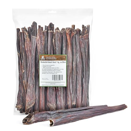 Kaureks Natur Hundeleckerlies, Rinderdörrfleisch Rund 1 kg, ca. 30 cm Schlund, Kausnack, Hundefutter, Kauartikel, Hundeleckerlies Kaureks Natur Hundeleckerlies, Rinderdörrfleisch Rund 1 kg, ca. 30 cm Schlund, Kausnack, Hundefutter, Kauartikel, Hundeleckerlies von Kaureks Natur Hundeleckerlies