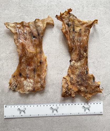 Kaureks Natur Hundeleckerlies, Rinderhaut 1000g ca. 25cm, Rinderkopfhaut für Hunde, wie Schweineohren von Kaureks Natur Hundeleckerlies