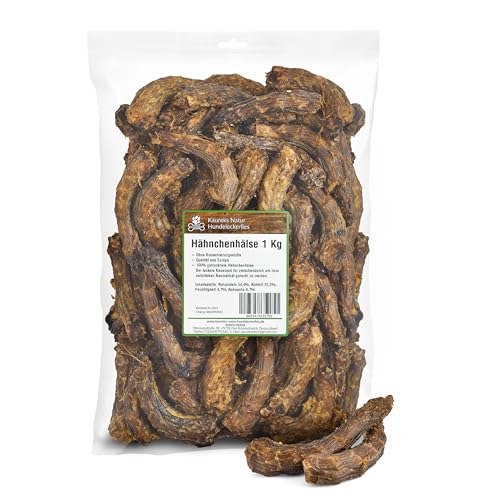 Kaureks Natur Hähnchenhälse, Hühnerhälse, 1 Kg, wie Putenhälse Kausnack, Hundefutter, Kauartikel, Hundeleckerlies Kaureks Natur Hähnchenhälse, Hühnerhälse, 1 Kg, wie Putenhälse Kausnack, Hundefutter, Kauartikel, Hundeleckerlies von Kaureks Natur Hundeleckerlies