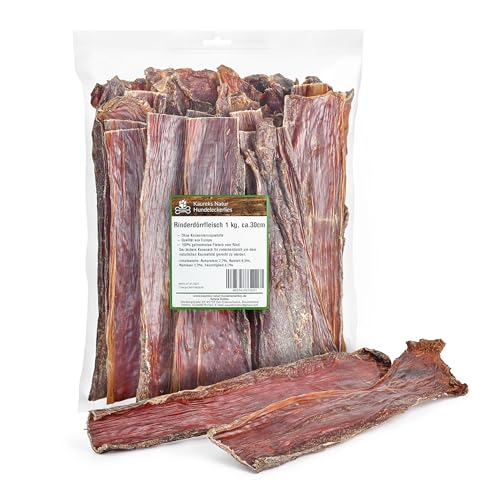 Kaureks Natur Hundeleckerlies Rinderdörrfleisch 1 Kg. ca 30 cm Schlund, für Hunde, Hundefutter, Kauartikel, Hundeleckerlies von Kaureks Natur Hundeleckerlies