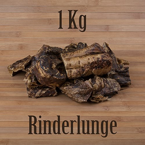 1 Kg Rinderlunge fettarm Leckerli Hundefutter Kausnack Kauartikel Rinder Lunge von Kauzeit