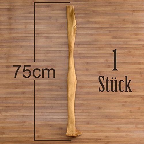 1 Stück Rinderkopfhaut 75cm+ Rinderhaut Kaustangen Kausnack Kauartikel Rinderohren von Kauzeit