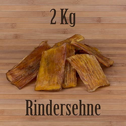 2 Kg Rindernackensehnen wie Rinderohren Scheineohren Ochsenziemer Kausnack Kauartikel von Kauzeit