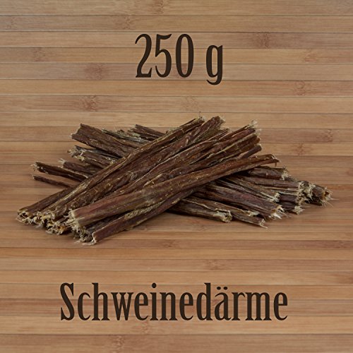 250g Schweinedärme - wie Rinderlunge Rinderpansen Welpensticks Kausticks Kauartikel 250g Schweinedärme - wie Rinderlunge Rinderpansen Welpensticks Kausticks Kauartikel von Kauzeit