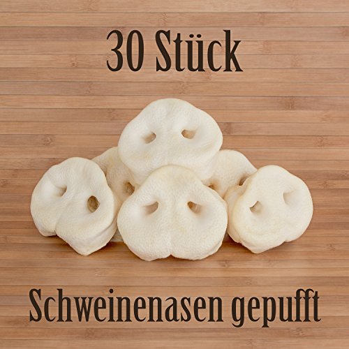 30 Stück Schweinenasen gepufft mit Honig gepuffte Honignasen - wie Schweineohren Kausnack 30 Stück Schweinenasen gepufft mit Honig gepuffte Honignasen - wie Schweineohren Kausnack von Kauzeit