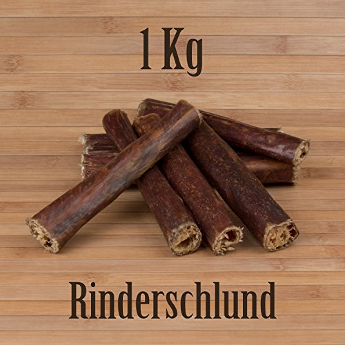 Kauzeit 1 Kg Rinderschlund Dörrfleisch Rinderdörrfleisch - wie Ochsenziemer Rinderohren von Kauzeit