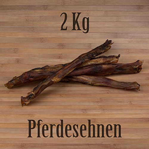 Kauzeit 2 Kg Pferdesehnen - wie Ochsenziemer Rindersehnen Schweineohren Allergiefutter von Kauzeit