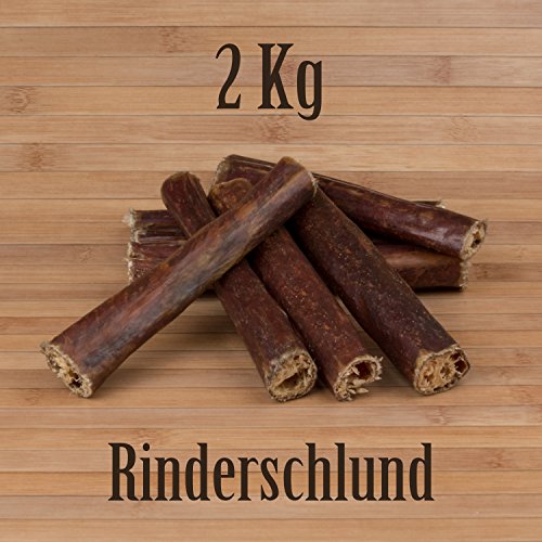 Kauzeit 2 Kg Rinderschlund Dörrfleisch Rinderdörrfleisch - wie Ochsenziemer Rinderohren von Kauzeit